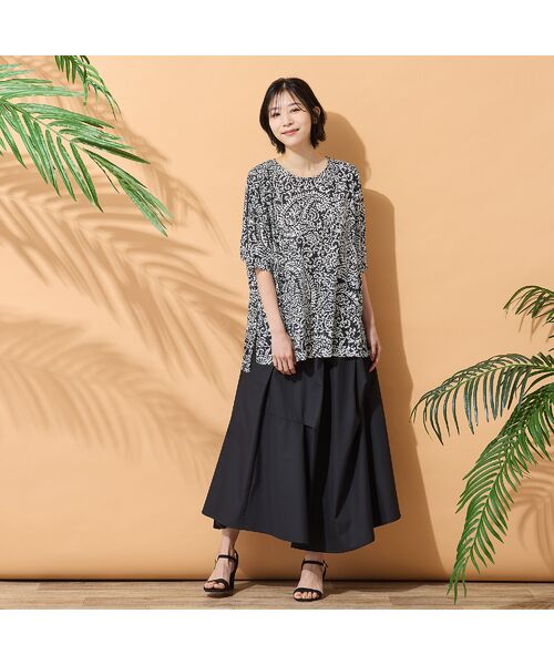 PISANO / ピサーノ カットソー | 【手洗いOK・セットアップ対応】ペイズリープリントカットソー | 詳細2