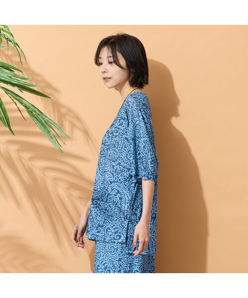 PISANO / ピサーノ カットソー | 【手洗いOK・セットアップ対応】ペイズリープリントカットソー | 詳細6