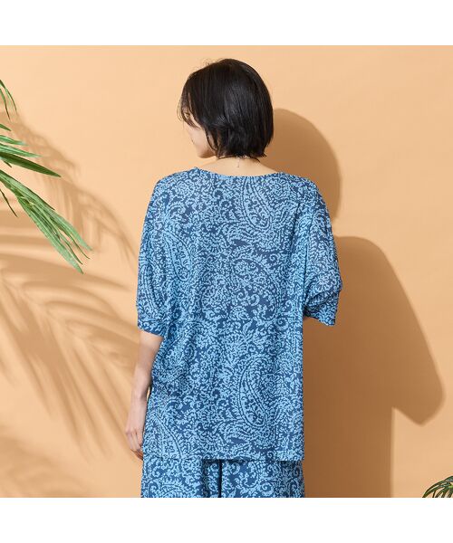 PISANO / ピサーノ カットソー | 【手洗いOK・セットアップ対応】ペイズリープリントカットソー | 詳細7