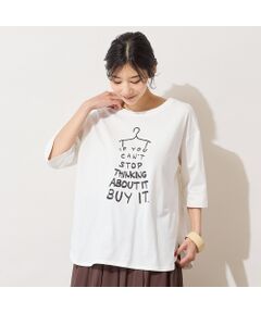 PISANO / ピサーノ カットソー | 【手洗いOK・綿100％・接触冷感】ロゴドレスプリントTシャツ