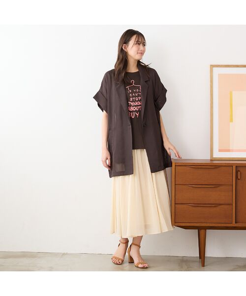 PISANO / ピサーノ カットソー | 【手洗いOK・綿100％・接触冷感】ロゴドレスプリントTシャツ | 詳細11