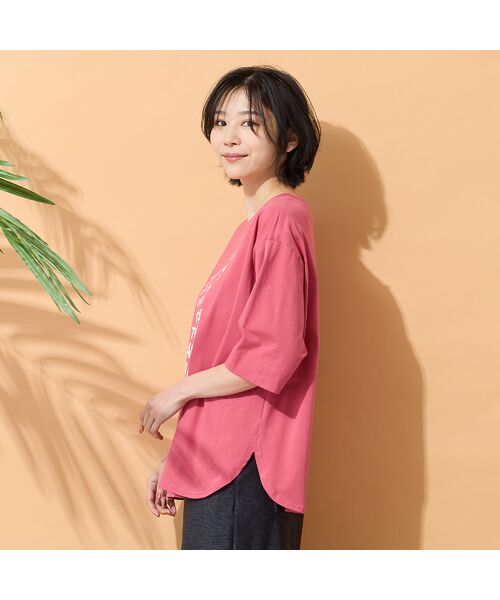 PISANO / ピサーノ カットソー | 【手洗いOK・綿100％・接触冷感】ロゴドレスプリントTシャツ | 詳細13