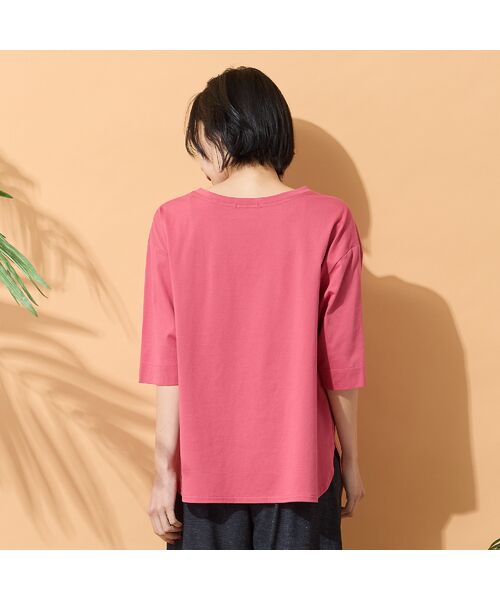 PISANO / ピサーノ カットソー | 【手洗いOK・綿100％・接触冷感】ロゴドレスプリントTシャツ | 詳細14