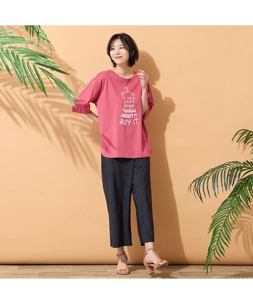 PISANO / ピサーノ カットソー | 【手洗いOK・綿100％・接触冷感】ロゴドレスプリントTシャツ | 詳細15