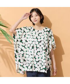 PISANO / ピサーノ カットソー | 【手洗いOK・綿100％】マルチドットプリントパワーショルダートップ