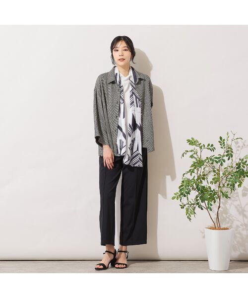 PISANO / ピサーノ マフラー・ショール・スヌード・ストール | 【手洗いOK】モノクロプリントストール | 詳細2