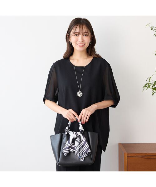 PISANO / ピサーノ マフラー・ショール・スヌード・ストール | 【手洗いOK】モノクロプリントストール | 詳細3