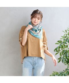 PISANO / ピサーノ マフラー・ショール・スヌード・ストール | 【綿100％】ビッグスクエア・ボタニカルプリントストール