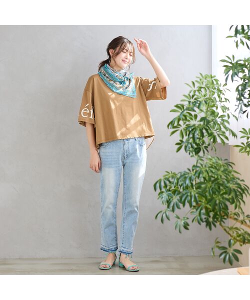 PISANO / ピサーノ マフラー・ショール・スヌード・ストール | 【綿100％】ビッグスクエア・ボタニカルプリントストール | 詳細2