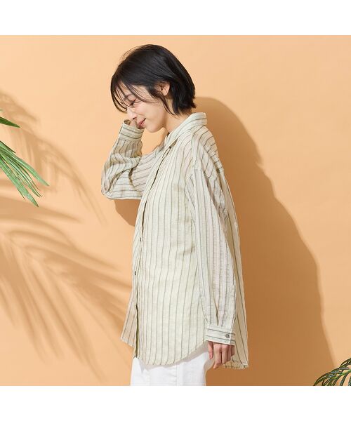 PISANO / ピサーノ シャツ・ブラウス | 【手洗いOK】マルチストライプ柄シャツ | 詳細6