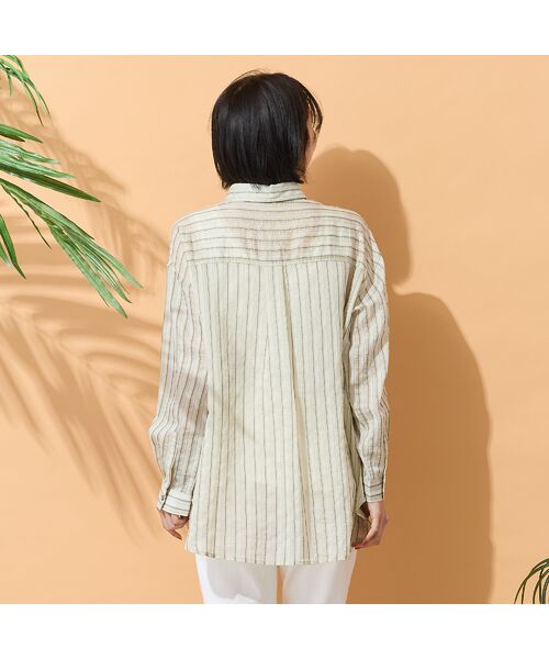 PISANO / ピサーノ シャツ・ブラウス | 【手洗いOK】マルチストライプ柄シャツ | 詳細7