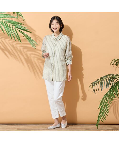 PISANO / ピサーノ シャツ・ブラウス | 【手洗いOK】マルチストライプ柄シャツ | 詳細8