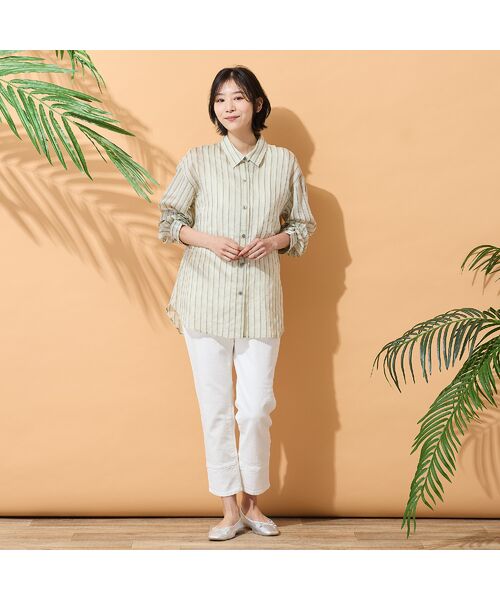 PISANO / ピサーノ シャツ・ブラウス | 【手洗いOK】マルチストライプ柄シャツ | 詳細9