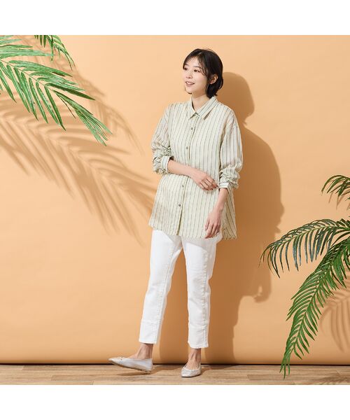 PISANO / ピサーノ シャツ・ブラウス | 【手洗いOK】マルチストライプ柄シャツ | 詳細10