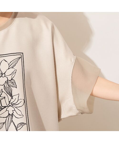 PISANO / ピサーノ シャツ・ブラウス | 【手洗いOK・接触冷感】フラワープリントコクーンブラウス | 詳細3