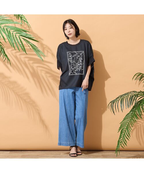 PISANO / ピサーノ シャツ・ブラウス | 【手洗いOK・接触冷感】フラワープリントコクーンブラウス | 詳細5