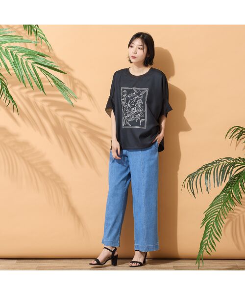 PISANO / ピサーノ シャツ・ブラウス | 【手洗いOK・接触冷感】フラワープリントコクーンブラウス | 詳細6