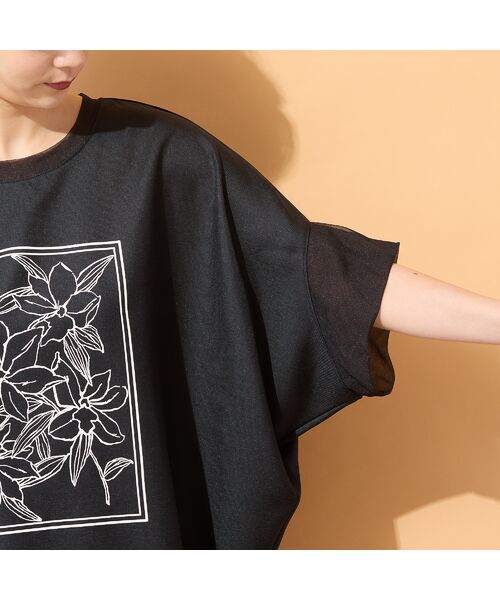 PISANO / ピサーノ シャツ・ブラウス | 【手洗いOK・接触冷感】フラワープリントコクーンブラウス | 詳細8