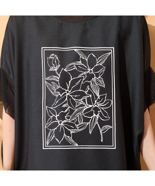 PISANO / ピサーノ シャツ・ブラウス | 【手洗いOK・接触冷感】フラワープリントコクーンブラウス | 詳細9