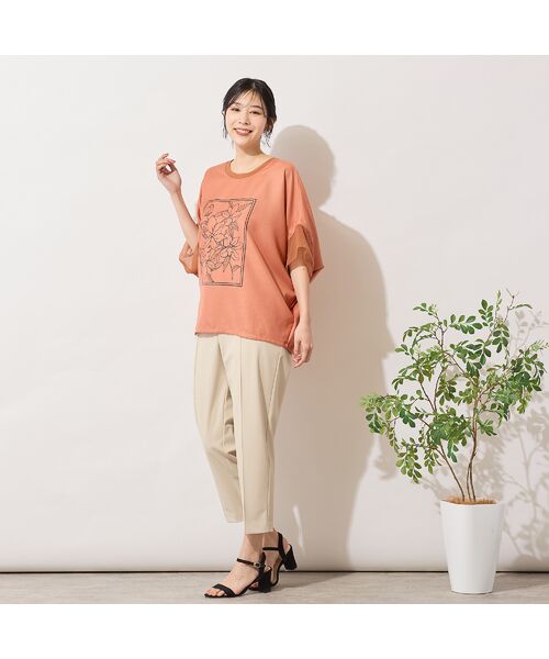 PISANO / ピサーノ シャツ・ブラウス | 【手洗いOK・接触冷感】フラワープリントコクーンブラウス | 詳細14