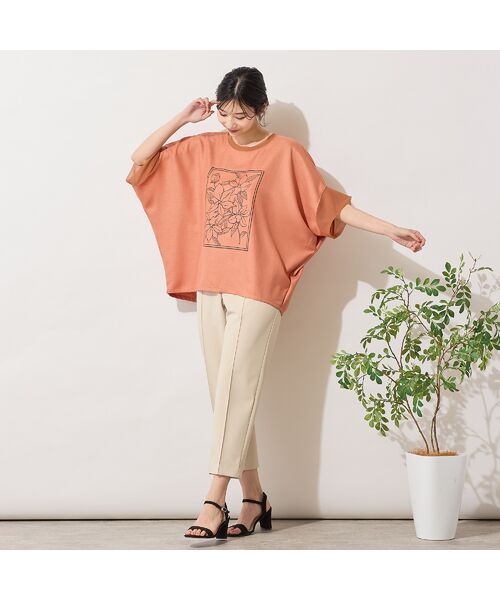 PISANO / ピサーノ シャツ・ブラウス | 【手洗いOK・接触冷感】フラワープリントコクーンブラウス | 詳細15