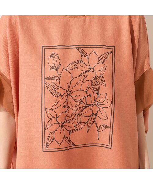 PISANO / ピサーノ シャツ・ブラウス | 【手洗いOK・接触冷感】フラワープリントコクーンブラウス | 詳細17