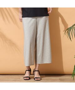 PISANO / ピサーノ ショート・ハーフ・半端丈パンツ | 【手洗いOK・接触冷感・UVカット】デニムプリントワイドパンツ