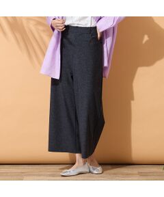 PISANO / ピサーノ ショート・ハーフ・半端丈パンツ | 【手洗いOK・接触冷感・UVカット】デニムプリントワイドパンツ