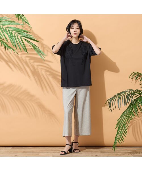 PISANO / ピサーノ カットソー | 【綿100％・手洗いOK】テープ刺繍カットソー | 詳細14