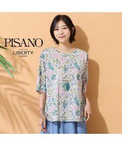 PISANO / ピサーノ カットソー | 【綿100％・手洗いOK・リバティコラボ】ラウンドヘムカットソー