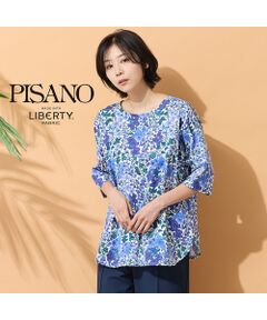 PISANO / ピサーノ カットソー | 【綿100％・手洗いOK・リバティコラボ】ラウンドヘムカットソー