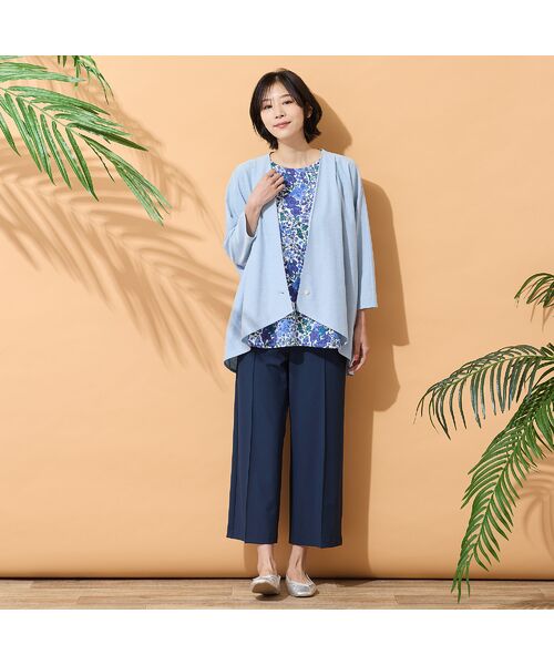 PISANO / ピサーノ カットソー | 【綿100％・手洗いOK・リバティコラボ】ラウンドヘムカットソー | 詳細12