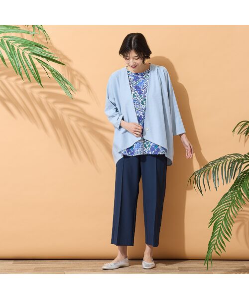 PISANO / ピサーノ カットソー | 【綿100％・手洗いOK・リバティコラボ】ラウンドヘムカットソー | 詳細13