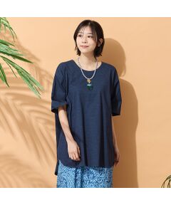 PISANO / ピサーノ カットソー | 【手洗いOK・接触冷感・吸水速乾・遮熱】ラウンドヘムチュニックカットソー