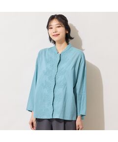 PISANO / ピサーノ シャツ・ブラウス | 【手洗いOK・綿100％】コード刺繍ブラウス