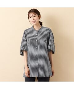 PISANO / ピサーノ シャツ・ブラウス | 【手洗いOK・接触冷感】J-CAMICIEバンドカラーシャツブラウス