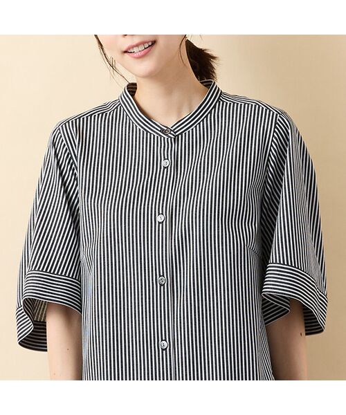 PISANO / ピサーノ シャツ・ブラウス | 【手洗いOK・接触冷感】J-CAMICIEバンドカラーシャツブラウス | 詳細15