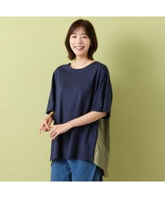 PISANO / ピサーノ カットソー | 【手洗いOK】バイカラー・バックプリーツカットソー