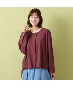PISANO / ピサーノ シャツ・ブラウス | 【手洗いOK・セットアップ対応】ノーカラーコクーンブラウス