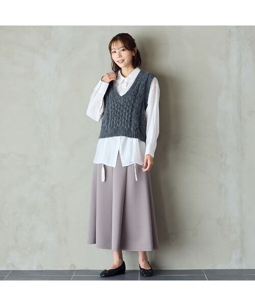 PISANO / ピサーノ その他トップス | 【アンサンブル商品】ニットジレ＆ドロストシャツ | 詳細2