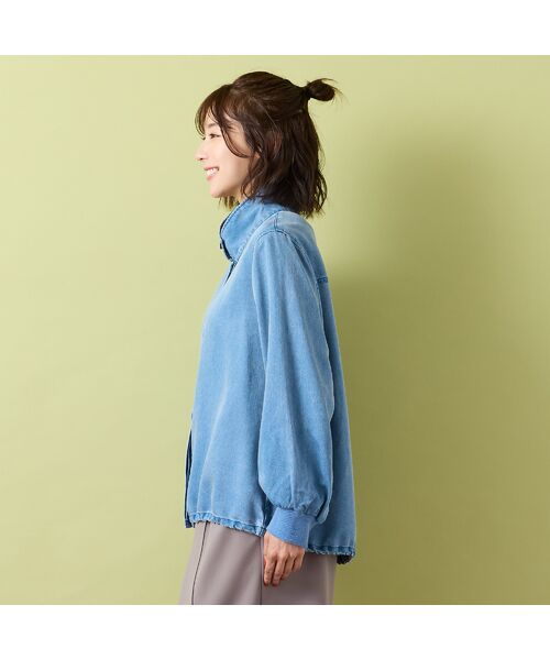 PISANO / ピサーノ ブルゾン | 【手洗いOK・セットアップ対応】製品洗い加工・デニム風ブルゾン | 詳細5