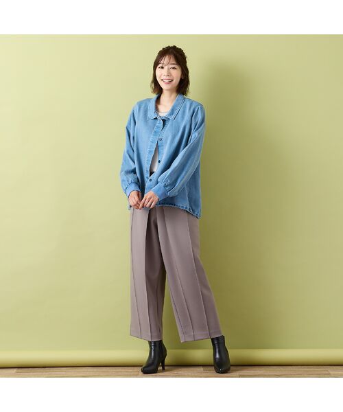 PISANO / ピサーノ ブルゾン | 【手洗いOK・セットアップ対応】製品洗い加工・デニム風ブルゾン | 詳細9