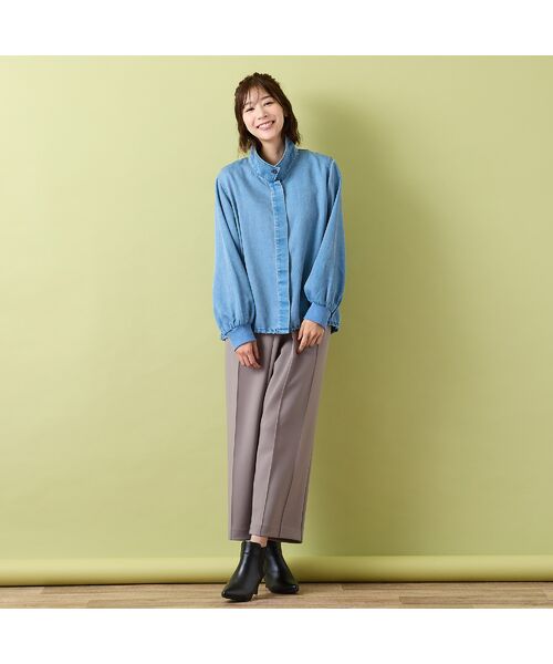 PISANO / ピサーノ ブルゾン | 【手洗いOK・セットアップ対応】製品洗い加工・デニム風ブルゾン | 詳細11