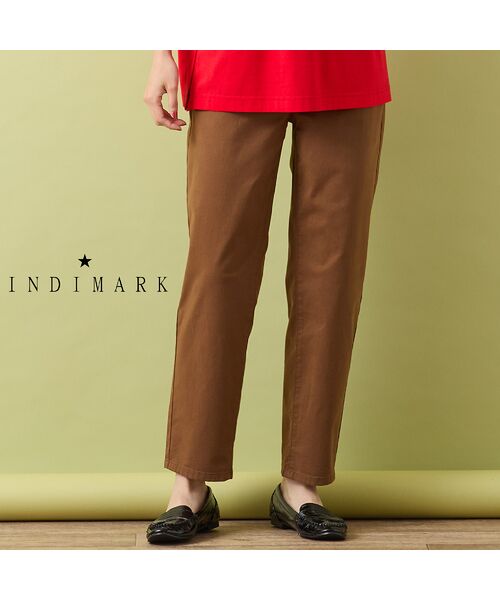 PISANO / ピサーノ その他パンツ | 【手洗いOK・INDIMARKコラボ】テーパードパンツ（ブラウン）