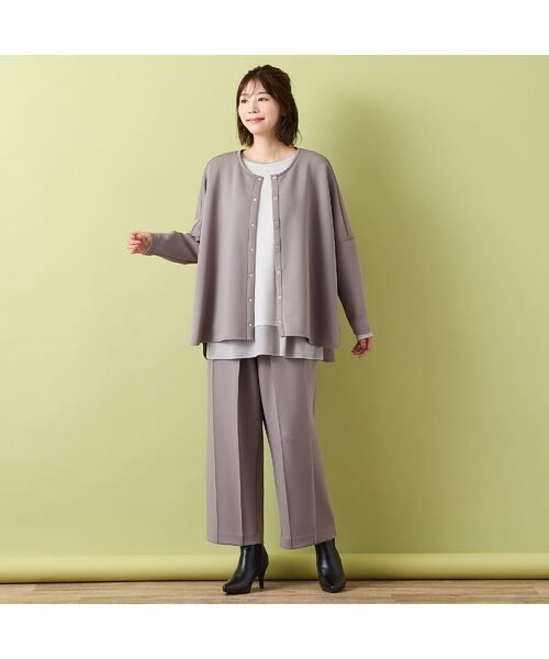 PISANO / ピサーノ ショート・ハーフ・半端丈パンツ | 【手洗いOK・セットアップ対応】アクアスーティングタックワイドパンツ | 詳細6