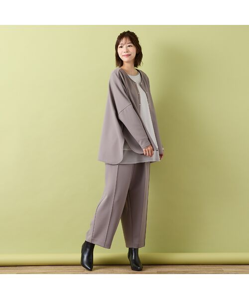PISANO / ピサーノ ショート・ハーフ・半端丈パンツ | 【手洗いOK・セットアップ対応】アクアスーティングタックワイドパンツ | 詳細7