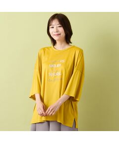 PISANO / ピサーノ カットソー | 【手洗いOK・接触冷感・紫外線防止】ブラシ刺繍・ワイドシルエットカットソー