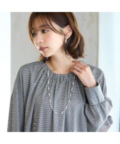 PISANO / ピサーノ ネックレス・ペンダント・チョーカー | パール調ビジュー×メタルバーネックレス