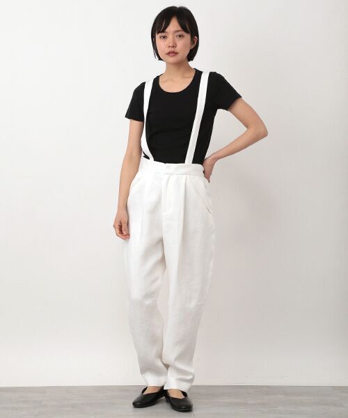PLAIN PEOPLE / プレインピープル その他パンツ | リネンツイルサスペンダーパンツ | 詳細3