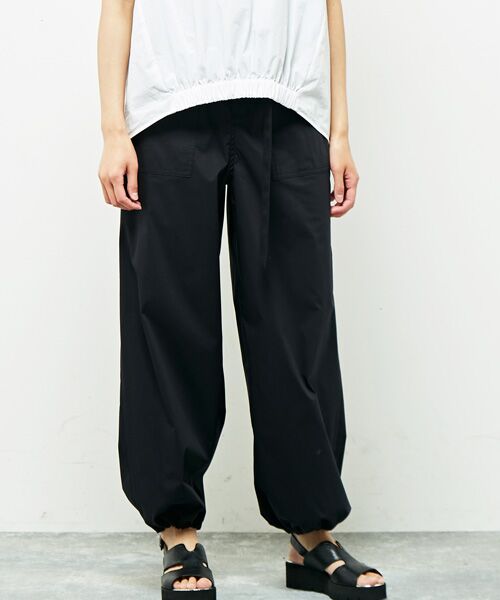 PLAIN PEOPLE / プレインピープル その他パンツ | ウエストベルトパンツ（ブラック）
